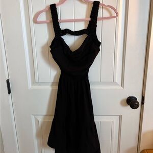 Boutique Black Cut Out Mini Dress